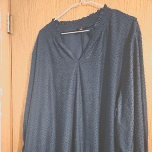 Lane bryant dark green blouse